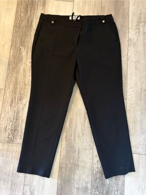 Jones Studio Black Ankle-Length Tapered Pants Size 16